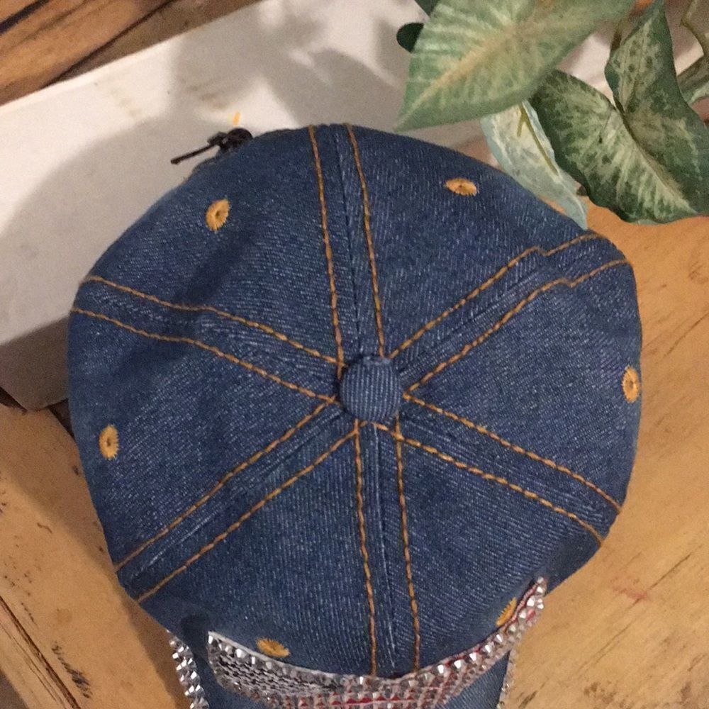 Jewel studded baseball cap - Picture 4 of 10